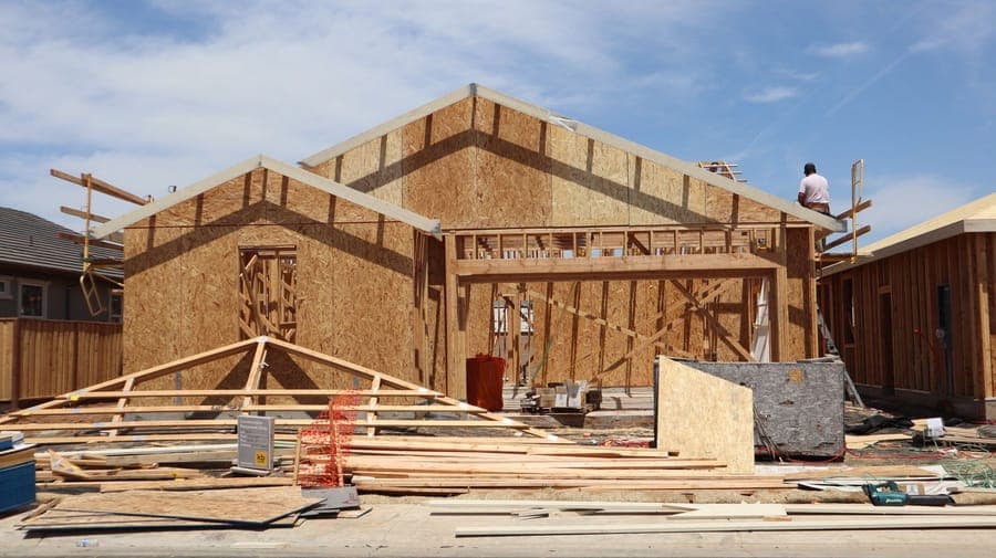 Maison individuelle en cours de construction